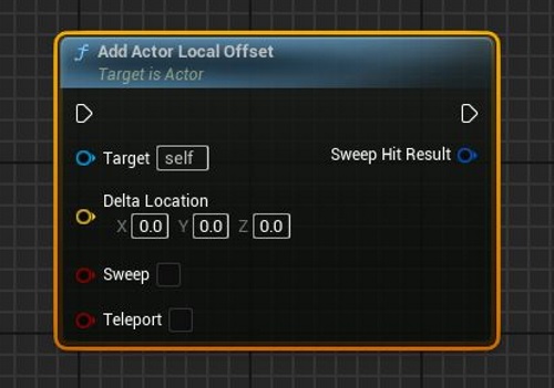 UE5のAddActorLocalOffset